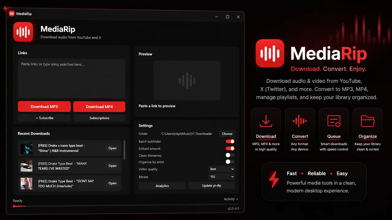 MediaRip preview
